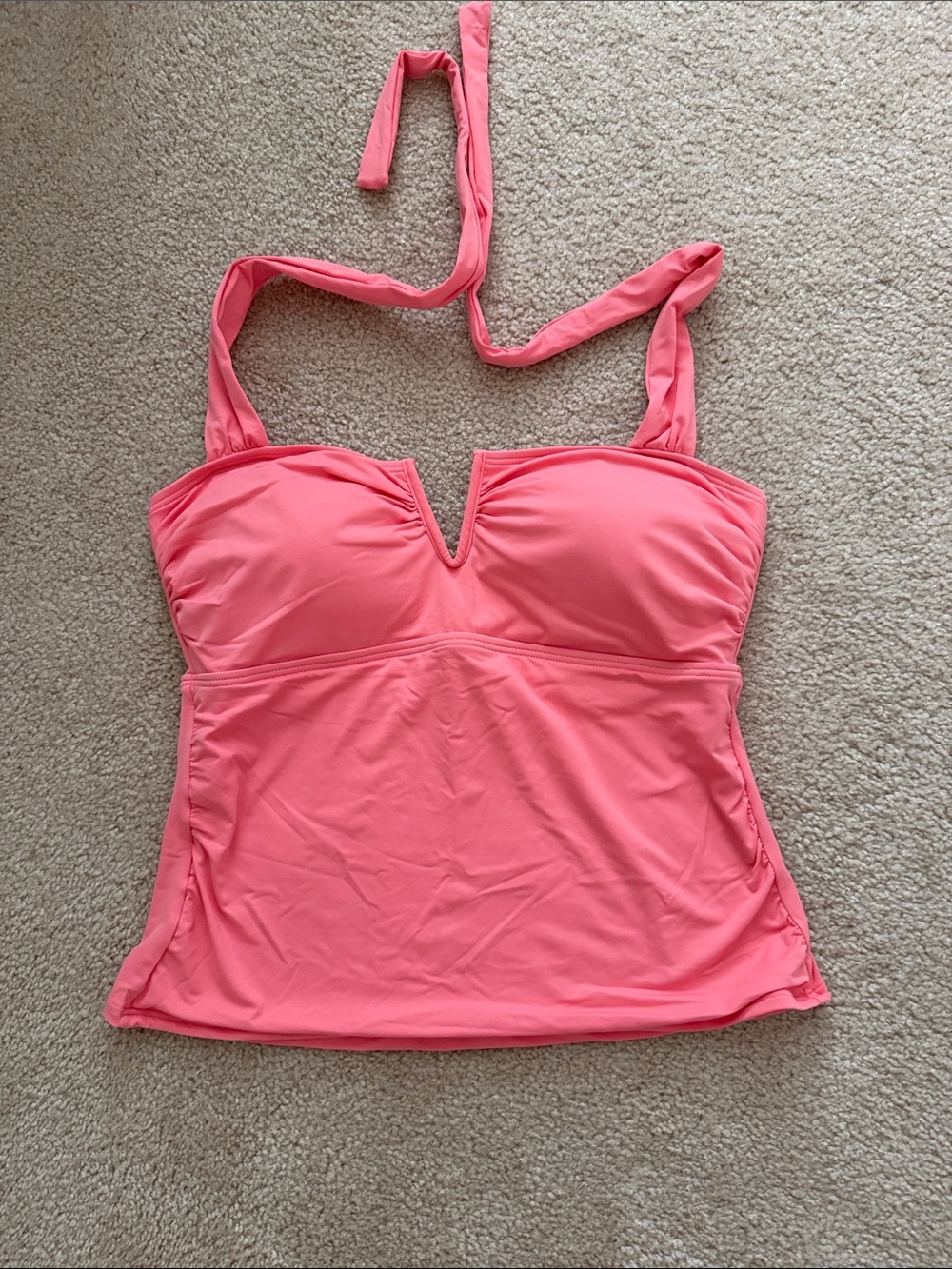 Soma Coral Pink Halter Tankini Top